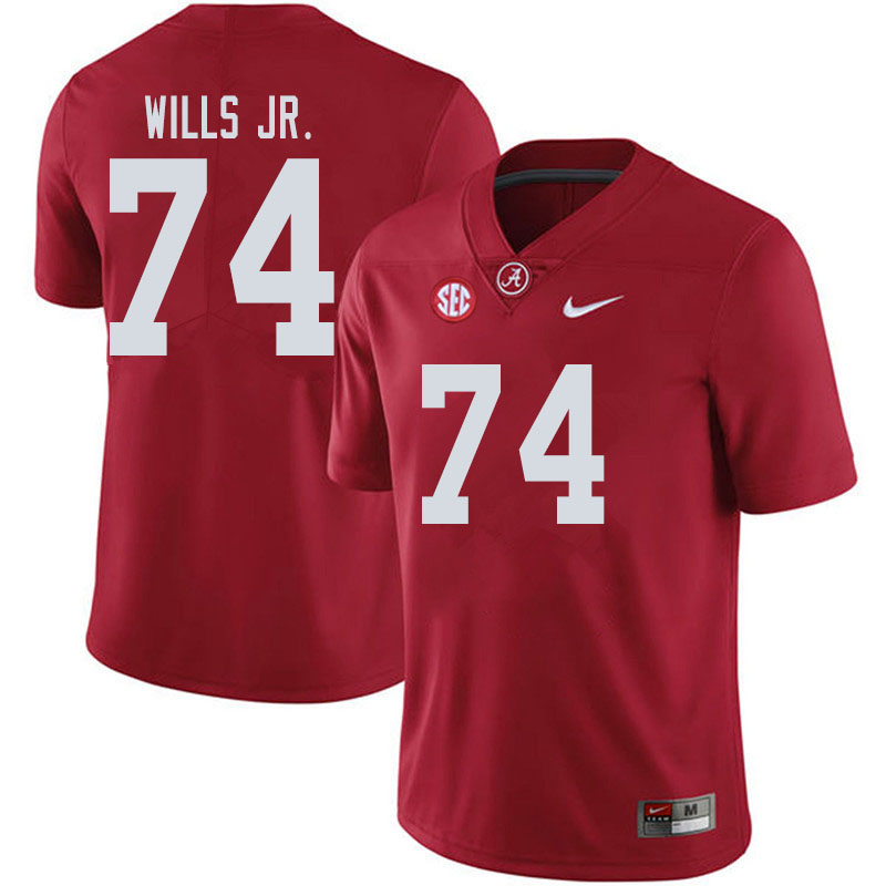 Alabama Crimson Tide Men's Jedrick Wills Jr. #74 Crimson NCAA Nike Authentic Stitched 2019 College Football Jersey UK16L50LD